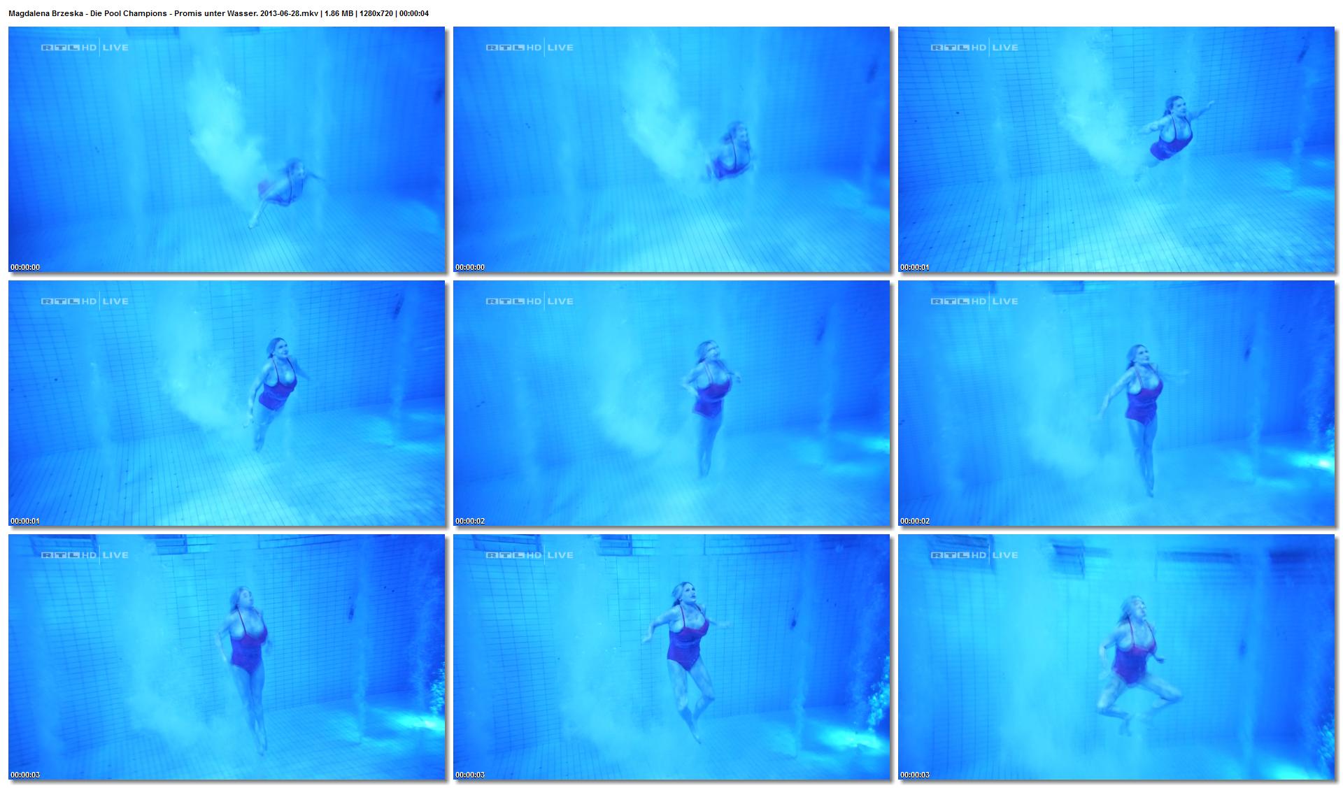 Magdalena Brzeska - Die Pool Champions - Promis unter Wasser. 2013-06-28.jpg